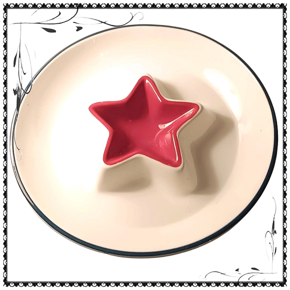 Retro Sonoma Ceramic 4th Of July Chip & Dip Serving Platter